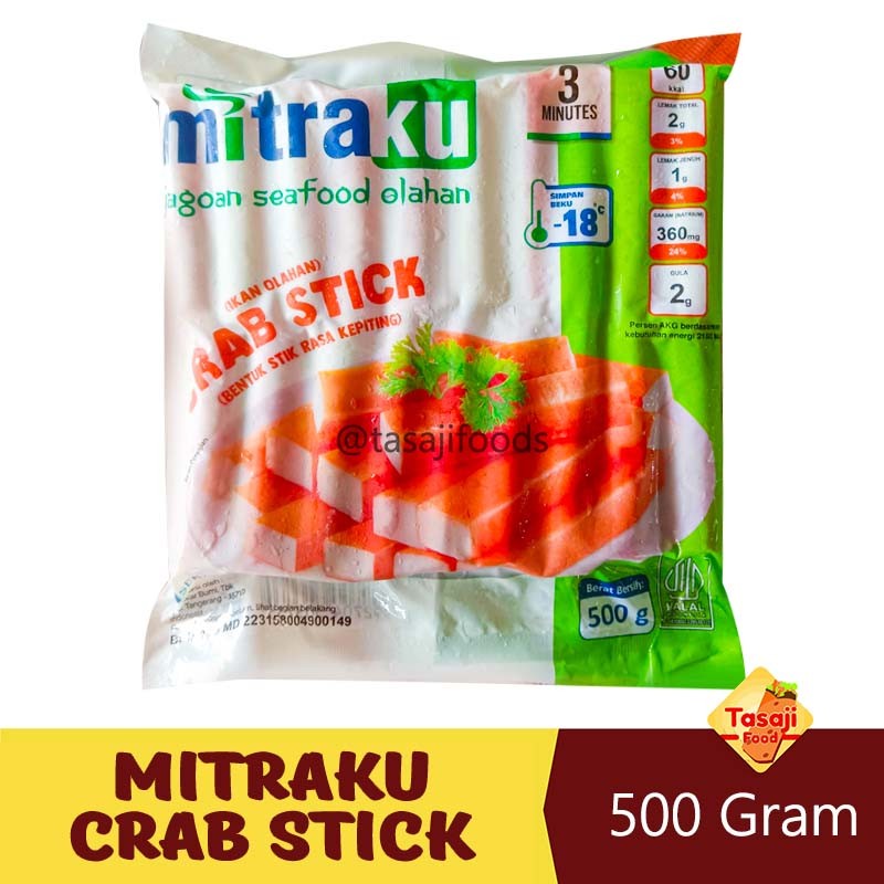

Mitraku Crab Stick 500 Gram Olahan Ikan Kulakan