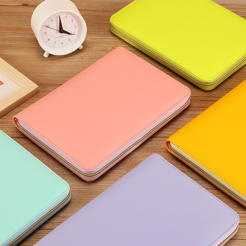 

A5 A6 B5 Zipper Binder Bag Loose Leaf Inner Page ,Photo Card Collection Book Postcard Organizer Diary Notebook School Stationery