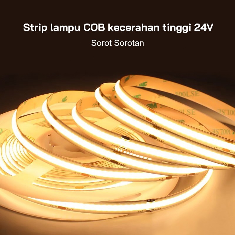 LED STRIP COB 24V 10 Meter 320 LED 12 WATT PER METER 3000K/4000K/6000K