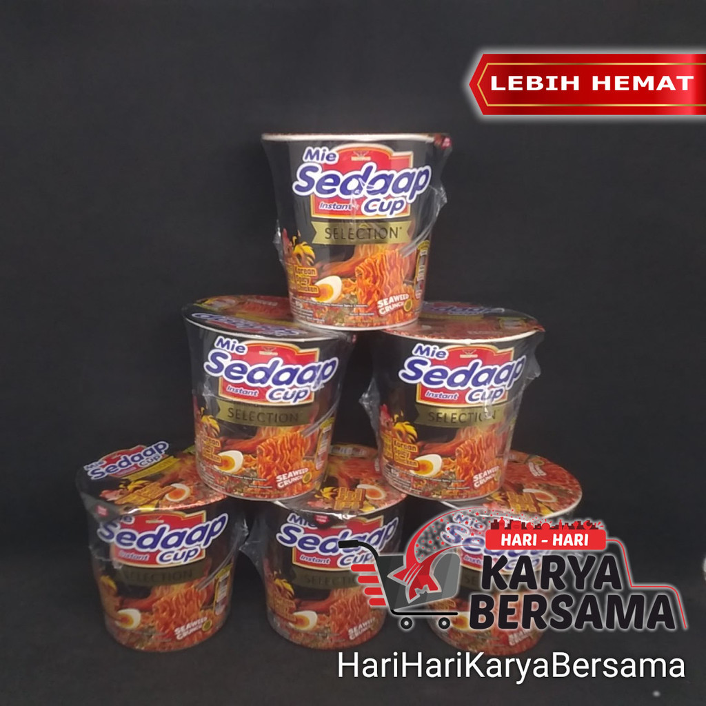 

MAKANAN MI INSTAN MIE SEDAAP SEDAP CUP KOREAN SPICY CHICKEN AYAM PEDAS PACK 6'S X 81GR