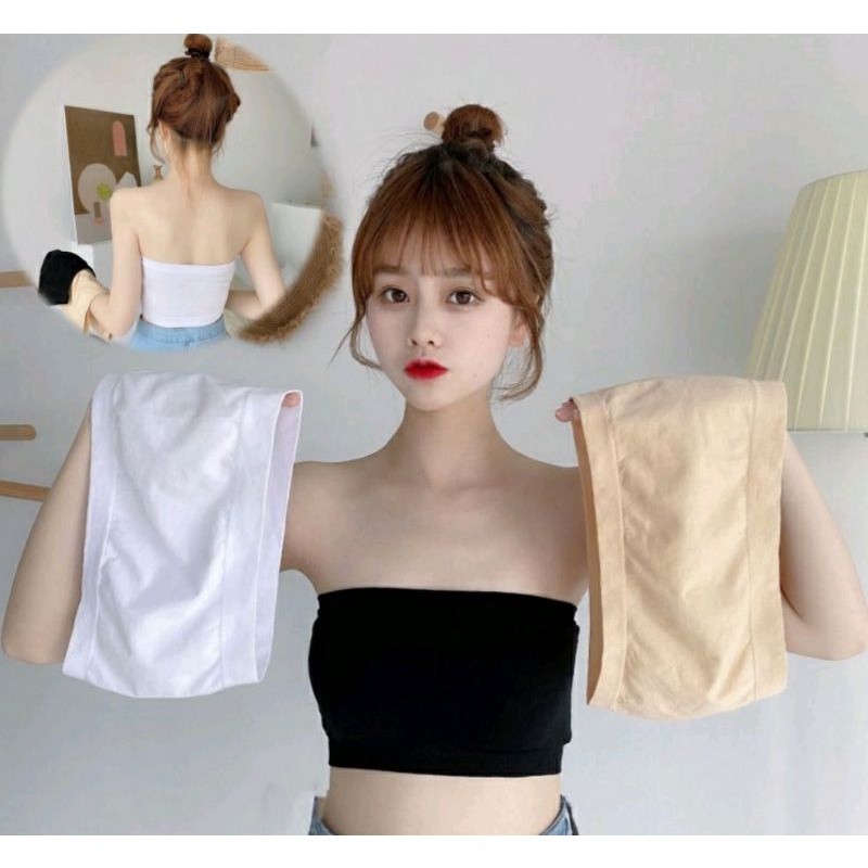 KSM Bra Sport tanpa tali Kemben Seamless anti slip BH pakaian dalam wanita