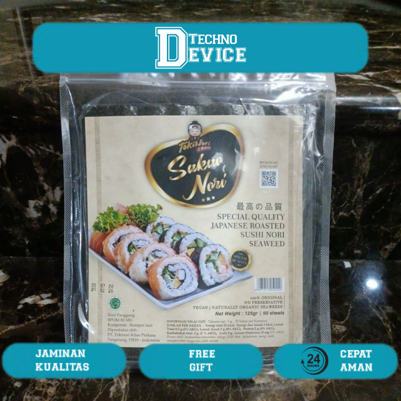 

Sakao Sushi Nori 50 Lembar Roasted Halal