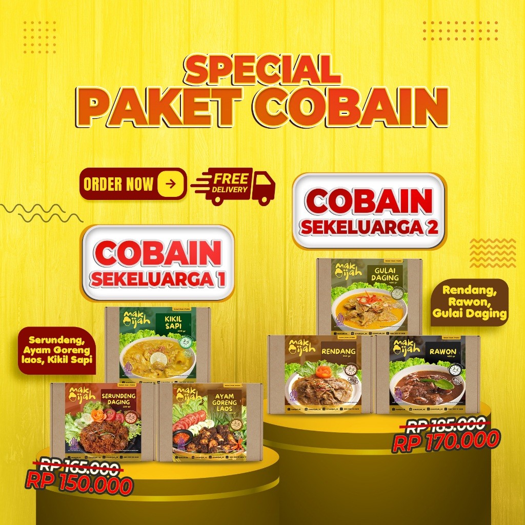 

Paket Cobain Makijah Citarasa Nusantara Lebih Hemat Puas Paket Keluarga Paket Siap Makan
