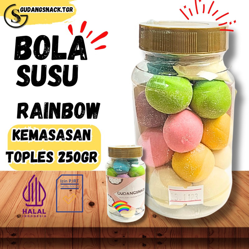 

BOLA SUSU PELANGI 250gr