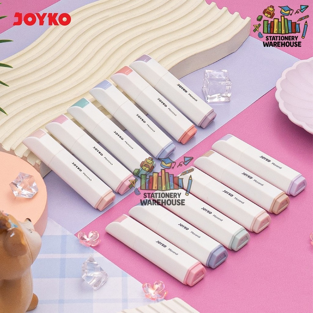 

D3W! Penanda Berwarna Highlighter Joyko HL-87A & 87B 6 Warna Morandi