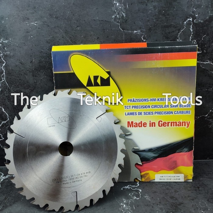 Mata Gergaji Kayu AKM Circular Saw TCT 10 Inch x 24T Akb Atb Mata Gergaji Circular Saw Blade