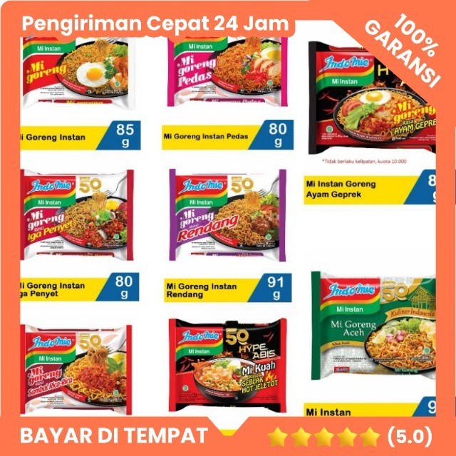 

Indomie All varian / indomie goreng / indomie kuah
