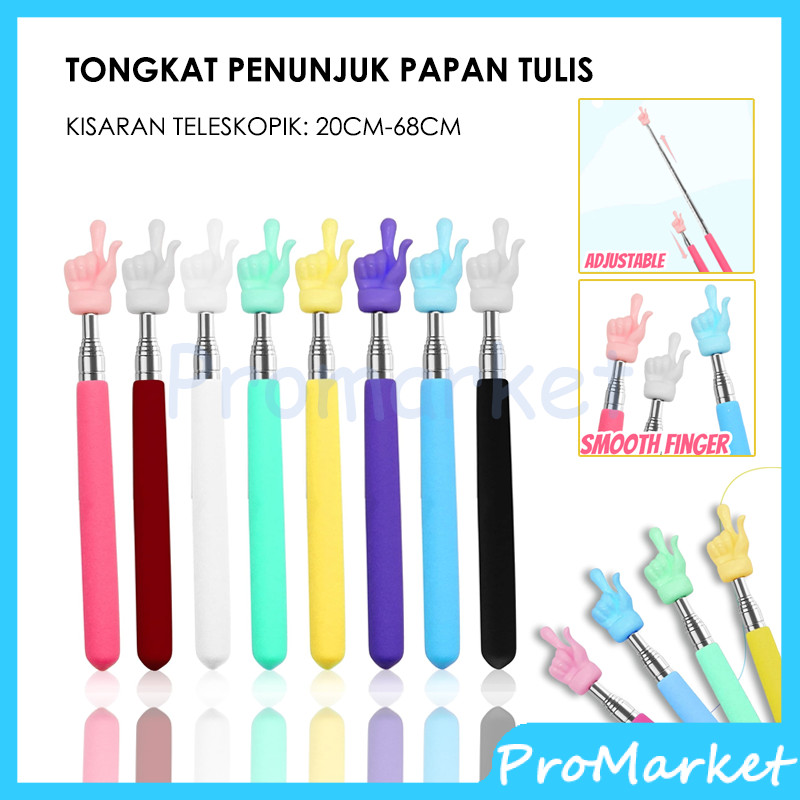 

Tongkat Untuk Alat Bantu Mengajar Desain Jari Teleskopik / Pelajar Anak Telescopik Finger Reading Stick