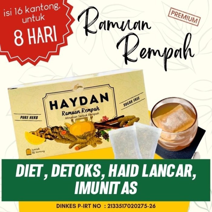 

Teh Detox | Teh Celup Rempah | JSR | Imunitas | Ramuan Rempah Haydan