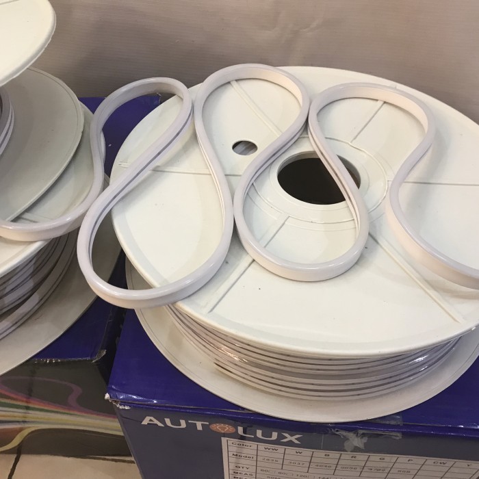 Lampu Led neon flex 12V DC cahaya WarmWhite Lampu Selang Flexible 12V