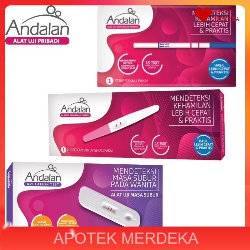 Test Pack  Andalan Alat Uji Kehamilan Pregnancy Kit / Ovulation Test Kit / Test Kit / Test Pack / Pr
