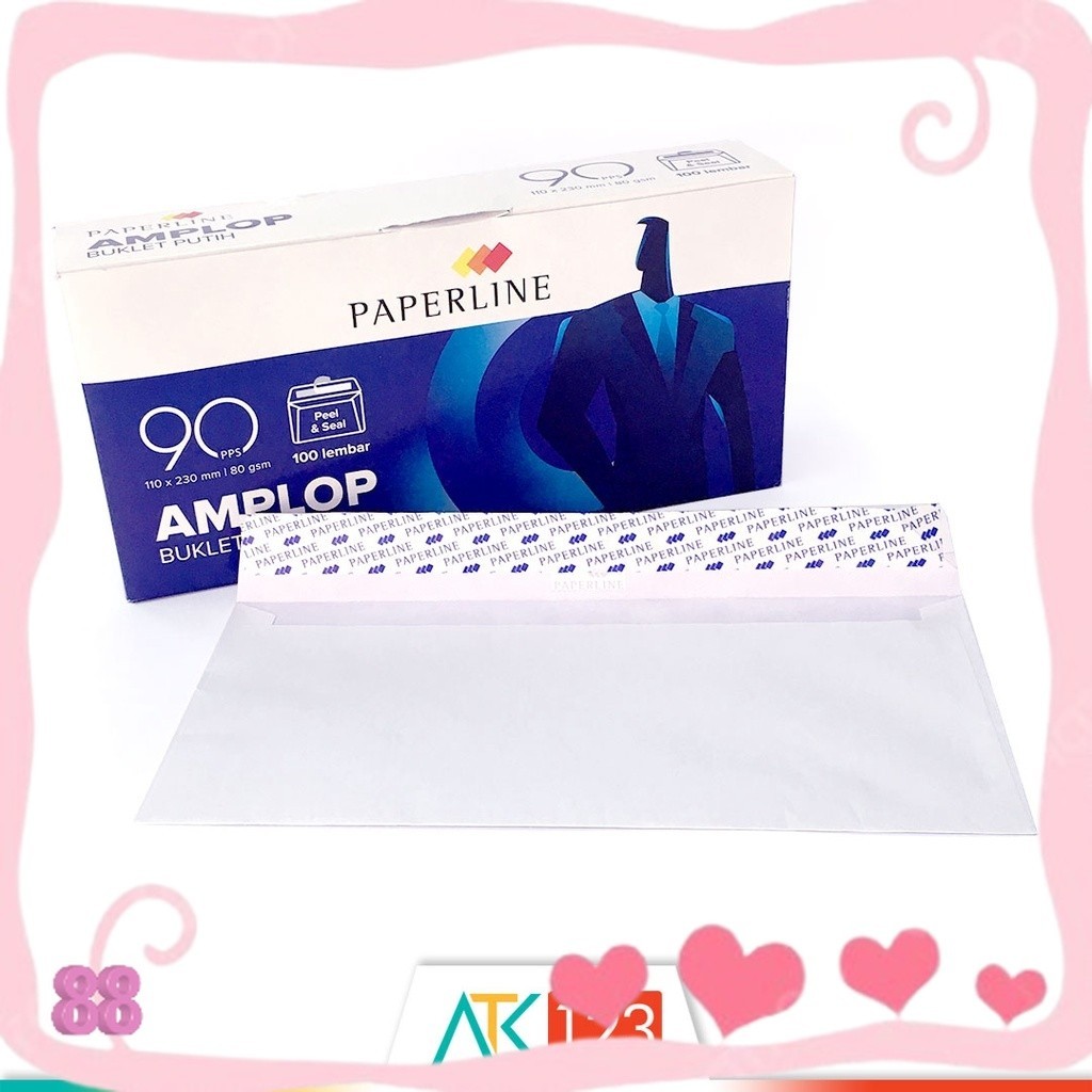 

Amplop Putih Paperline 90 PPS Uk. 110 x 230 mm