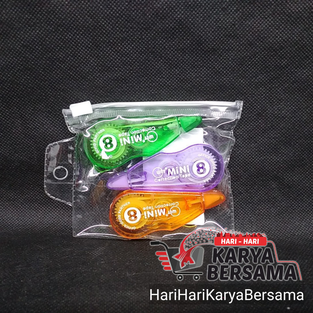 

CORECTION TAPE WALITO CT-301 WARNA RANDOM ISI 3'S