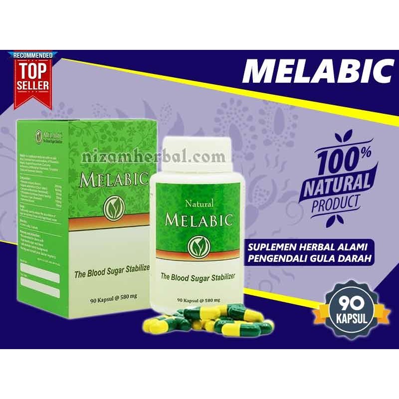 MELABIC Original 90 Kapsul Obat Herbal Diabetes Kencing Manis - Melabic Asli Menstabilkan Gula Darah