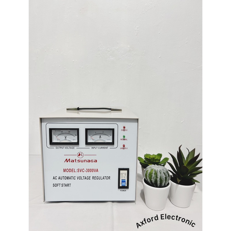 Stabilizer Stavol SVC-3000VA 3000W 3000 Watt Matsunaga Mesin Stabiliser Penstabil Listrik Soft Start