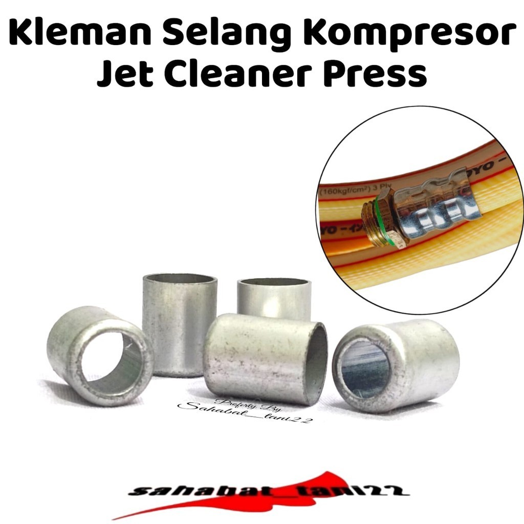 Klem selang kompressor Selongsong klem pres selang kompresor klem pres kaleng selang kompresor