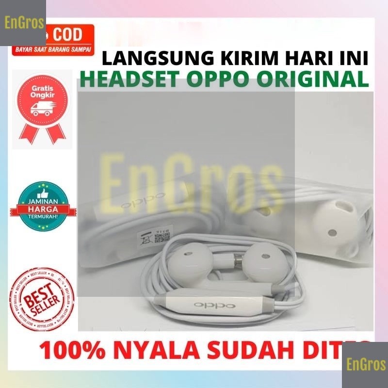 Headset OPPO Hp All tipe Hf Earphone Ori copotan Stereo A37 A39 A83 F1 F3 F5 F7 F9 F11