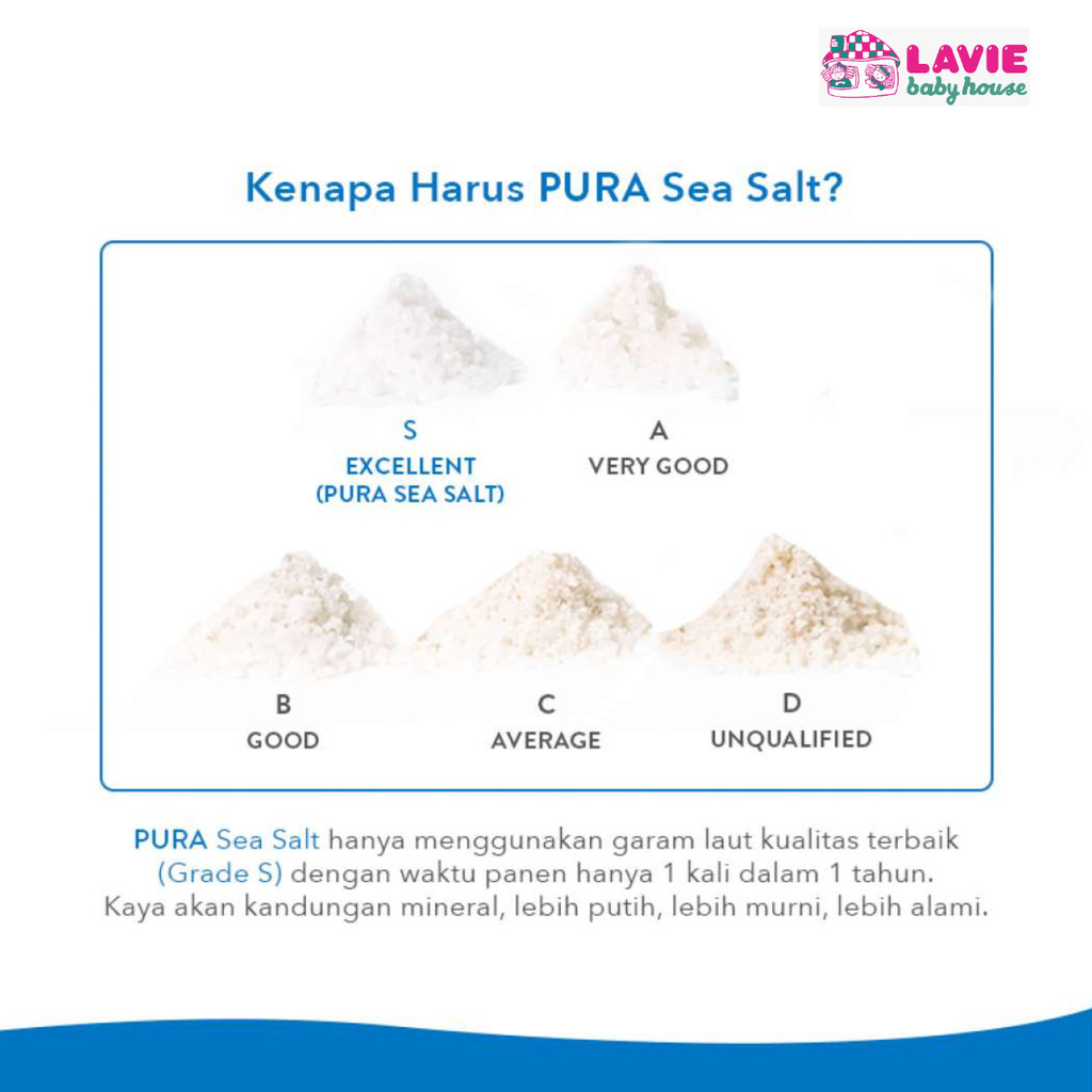 

RB22 PURA the purest sea salt 300g/Garam Laut halus organik Natural