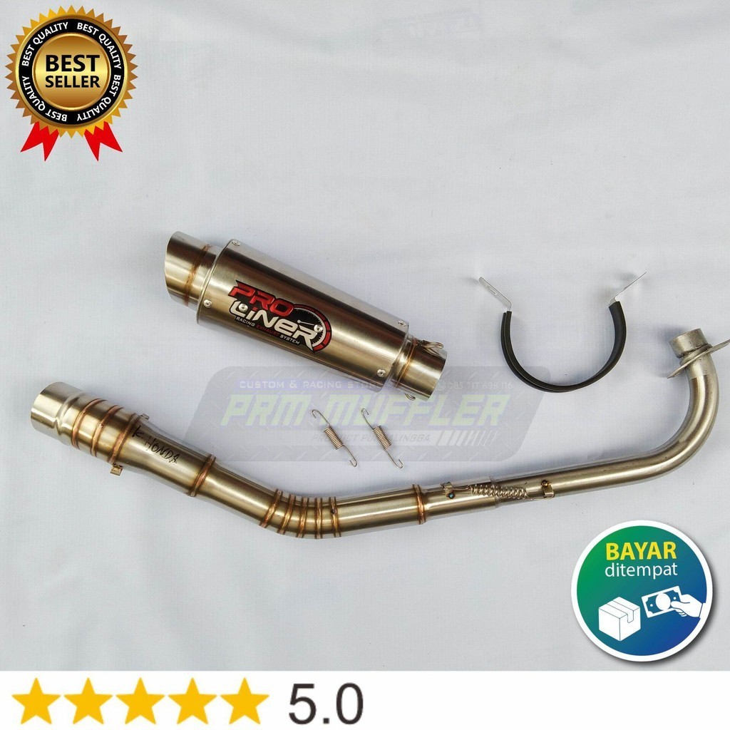knalpot racing Proliner leher Kolong RoadRace for Jupiter Z/Z1 Vega R/ZR Supra x125 karisma Blade Re