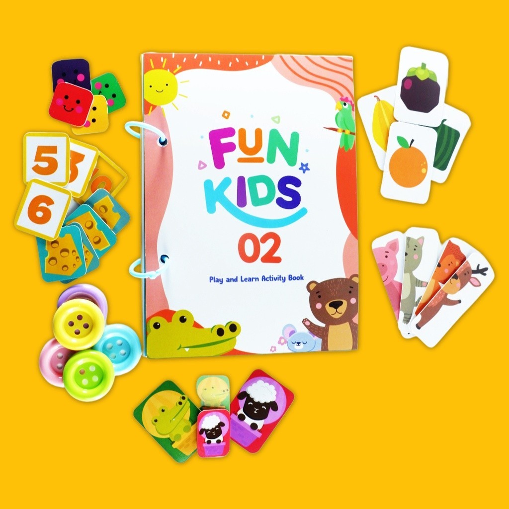 WS4RF ZIVANAKIDS FUN KIDS 02 Busy Book Buku Edukasi Anak Activity Book Fine Montessori Play Mainan S