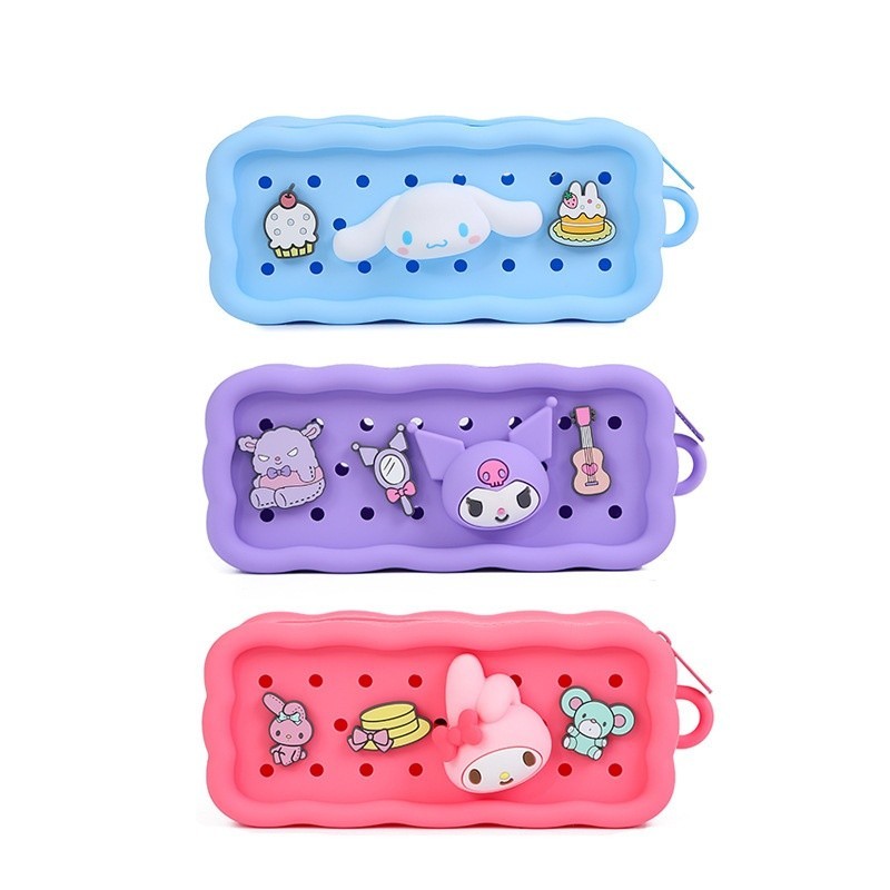 

Pensil Case Silikon Jelly Sanrio/Kotak Pensil Silikon Anak Kapasitas Besar Sanrio / Character Anak Cinnamoroll Kuromi Melody Pencil Case