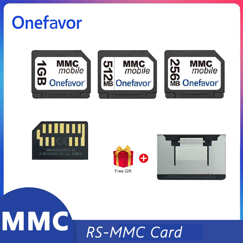 Onefavor RS MMC Card 13pin Double row  MMC Memory Card 128MB 256MB 512MB 1GB 2GB MultiMediaCard RS-M
