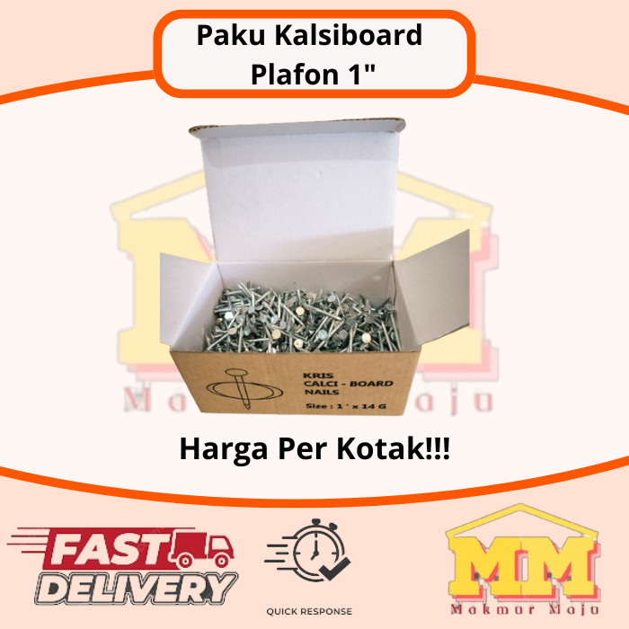 Paku Kalsi Board Plafon Grc 1 Inch Kotak