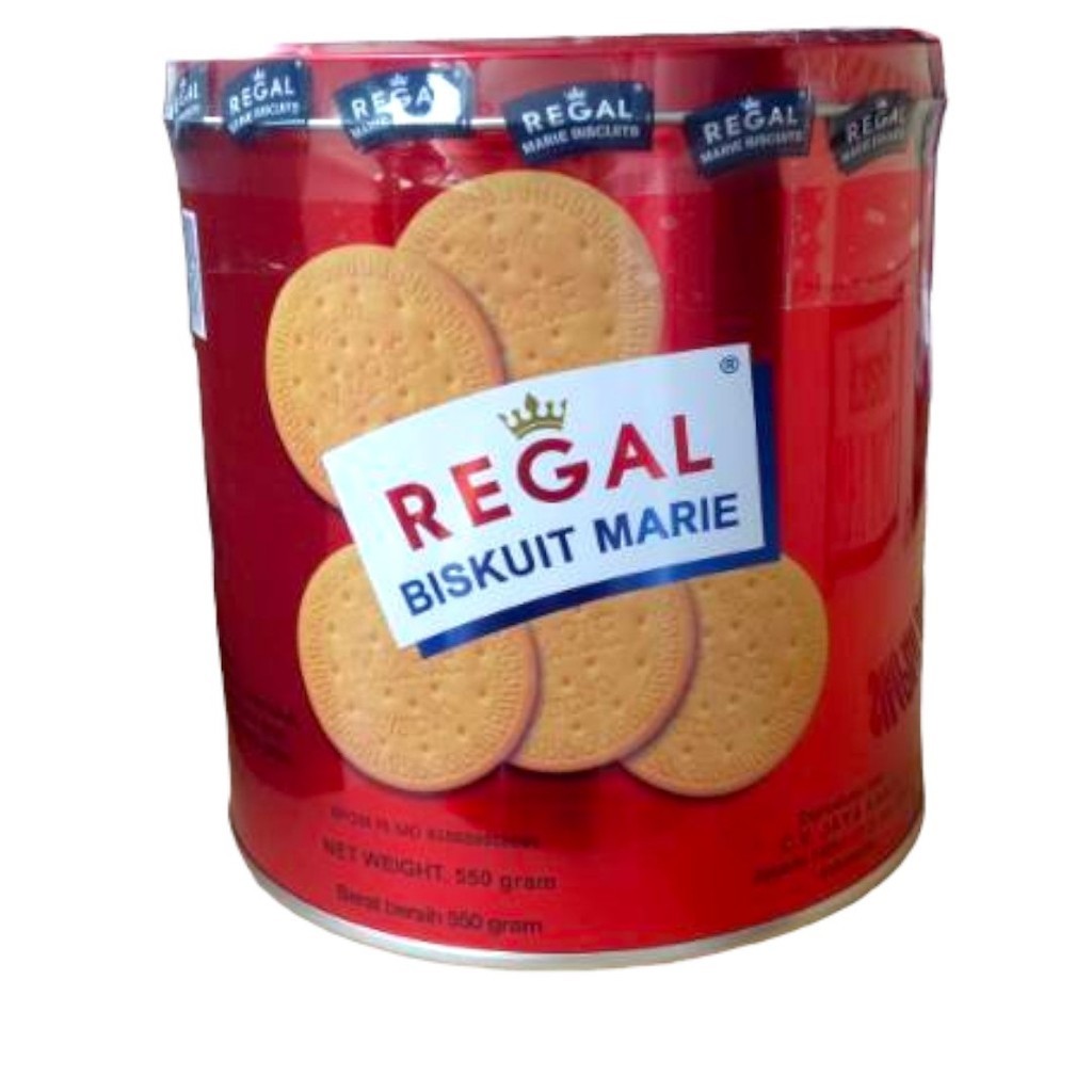 

Biskuit Regal Marie bayi baby biscuit kaleng kiloan 550 gram / Biskuit Marie Regal