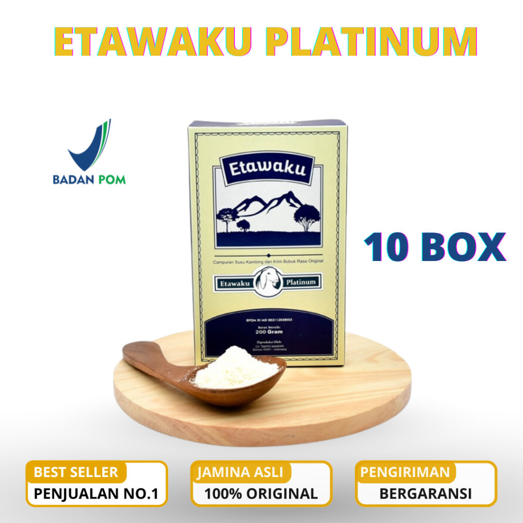 

PAKET HEMAT 10 BOX Etawaku Platinum 200 gr Untuk Kesehatan Tubuh