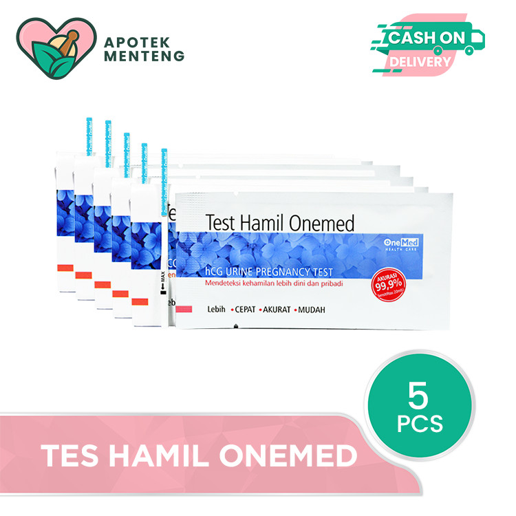 Test Hamil Onemed 5 Strip - Alat Test Kehamilan / Testpack