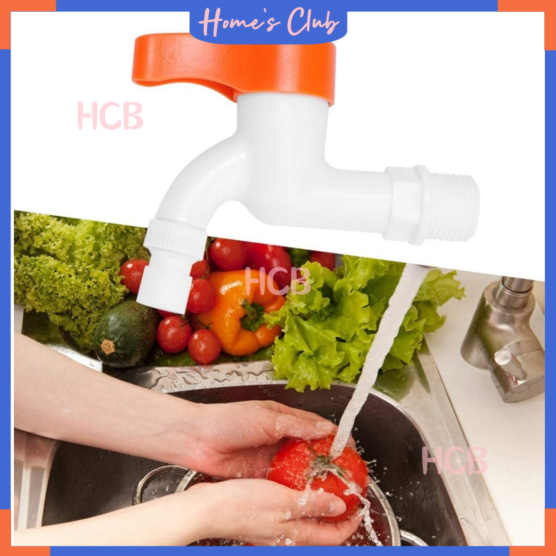 HCB Kran Air Tembok Kran Kamar Mandi Putar / Kran Air Plastik / Untuk Kamar Mandi Wastafel Toilet Ta
