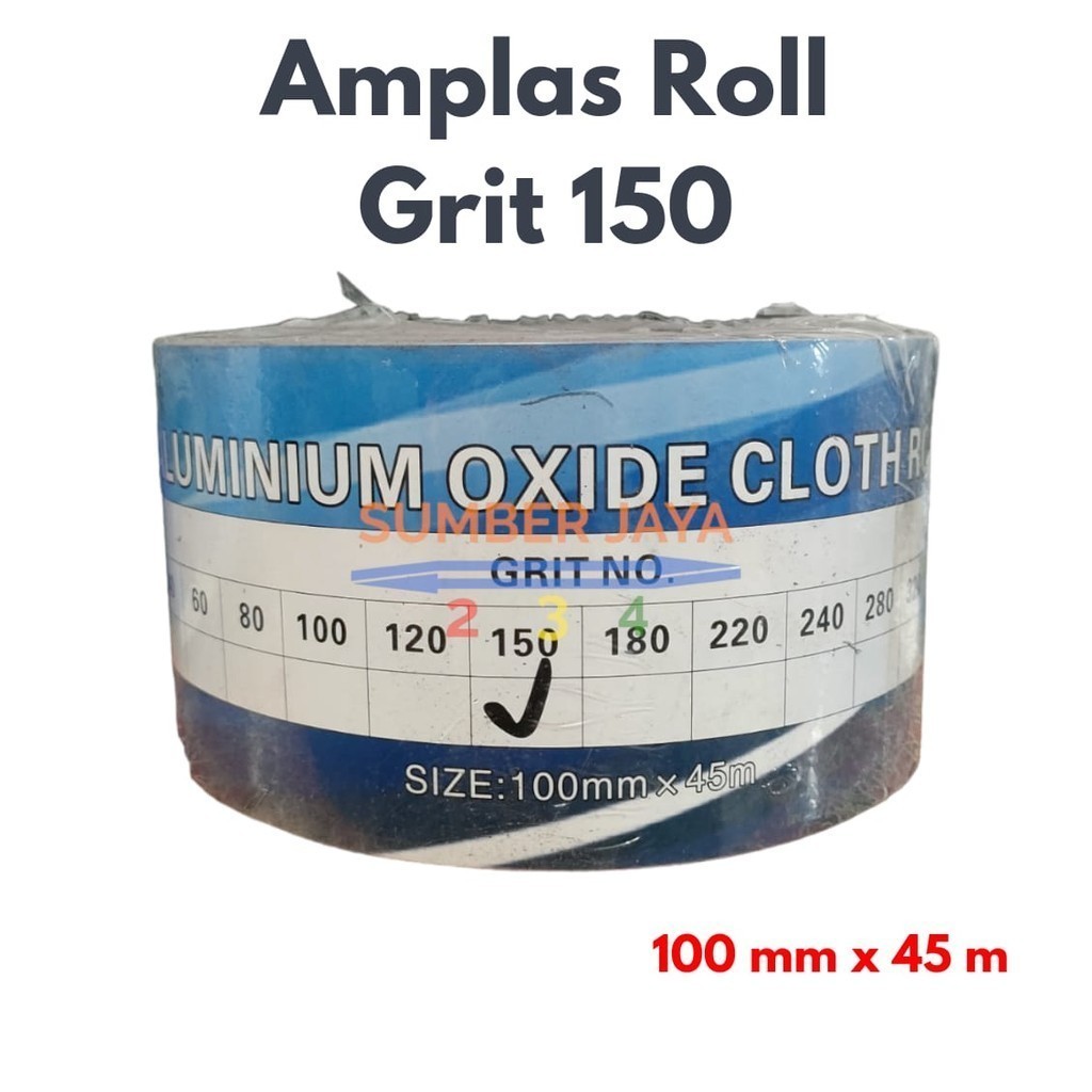 Amplas Kertas Gosok Roll Grit 150 / Roll  TERMURAH