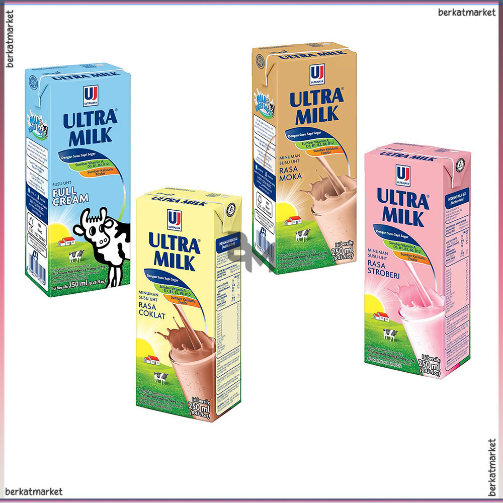 

Susu Ultra Milk Uht Coklat Full Cream Strawberry Moka 250ml 125ml 200ml 750ml 1000ml 1 L Low Fat Dus Karton