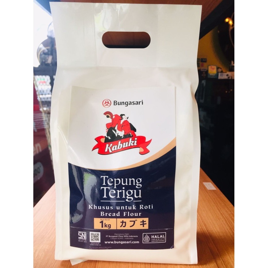 

TERJUAL Tepung Terigu Kabuki Biru Tepung Roti jepang protein tinggi 1kg