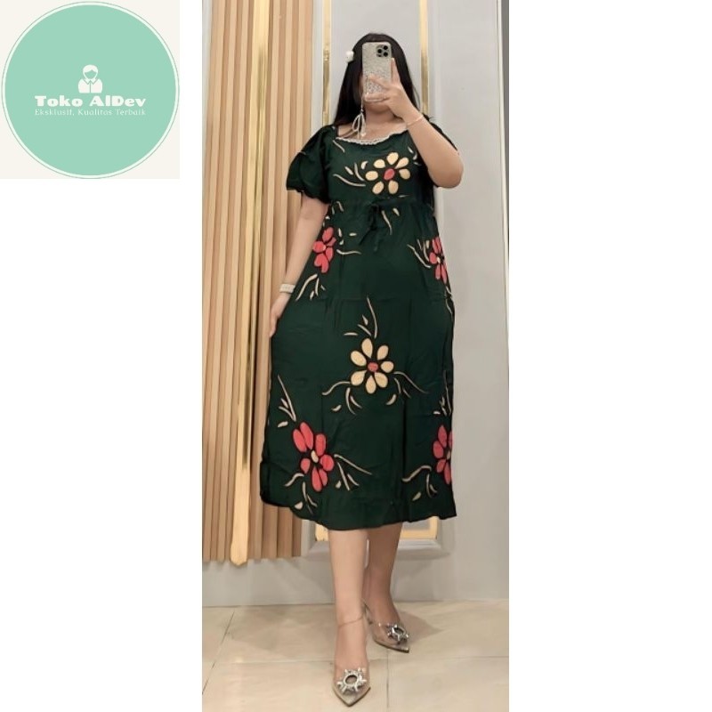 DASTER MOTIF BUNGA JUMBO | DASTER RESLETING DEPAN | DASTER COCOK UNTUK IBU MENYUSUI (BUSUI) | DASTER