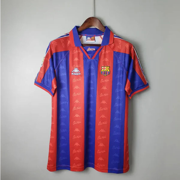 YV89JG BAJU BOLA JERSEY BARCELONA RETRO 1996 1997 JERSEY BOLA JERSEY RETRO BARCELONA 1996 1997