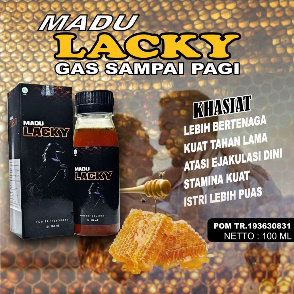 

TERBARU MADU LACKY PRIA 100 ML RAMUAN KEBUGARAN 100% ORIGINAL HERBAL BPOM