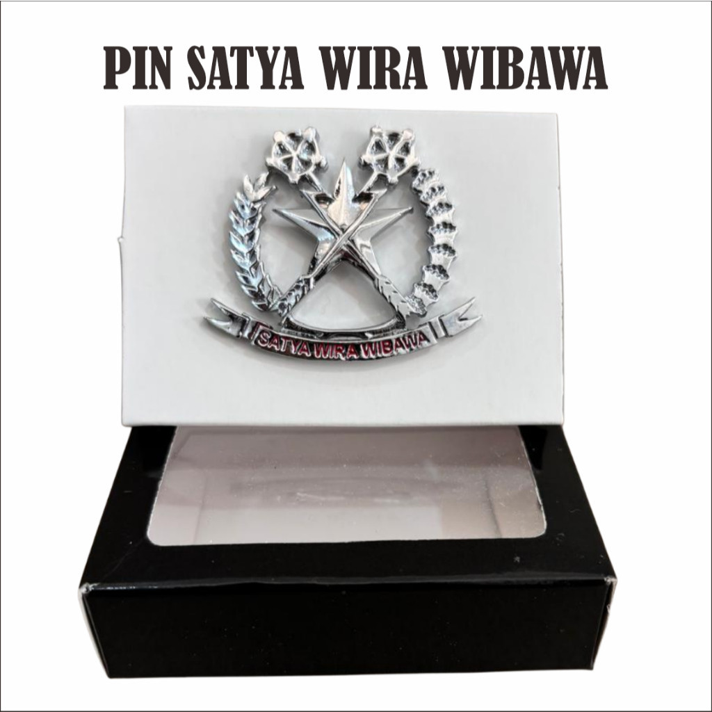 PSN_Atribut brevet wing pin lencana chk hukum satya wira wibawa tni ad bahan logam berkualitas Terba