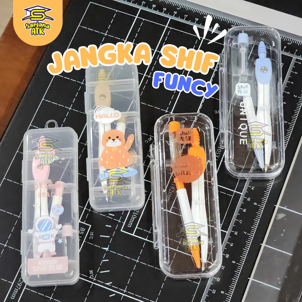

Jangka Funcy / Jangka Pensil / Jangka Set Lengkap / Jangka Sekolah / Matematika SHIF