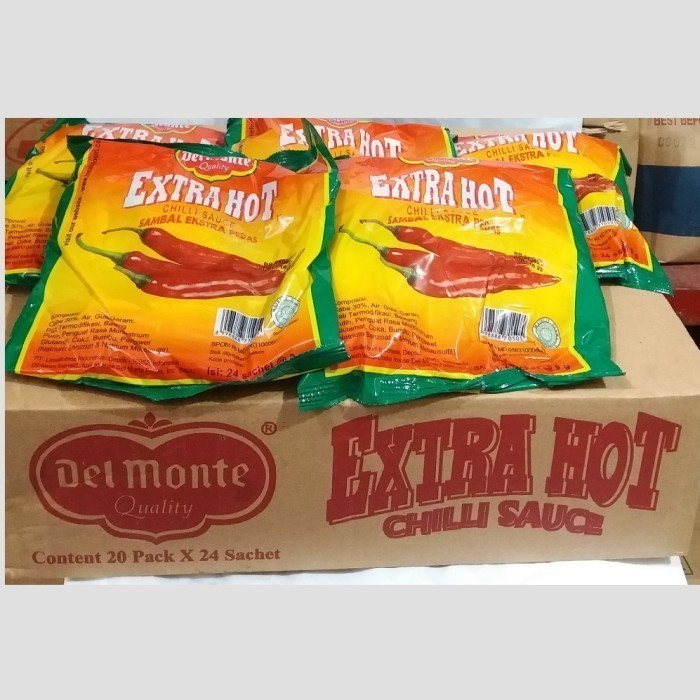 

Saos Extra hot Delmonte saset dus an 20 x 24pcs