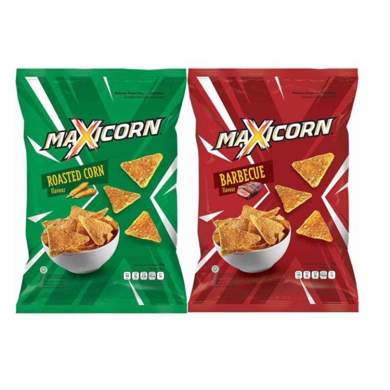 

Maxicorn Snack Tortila chips 55 gr Roasted corn Barbecue