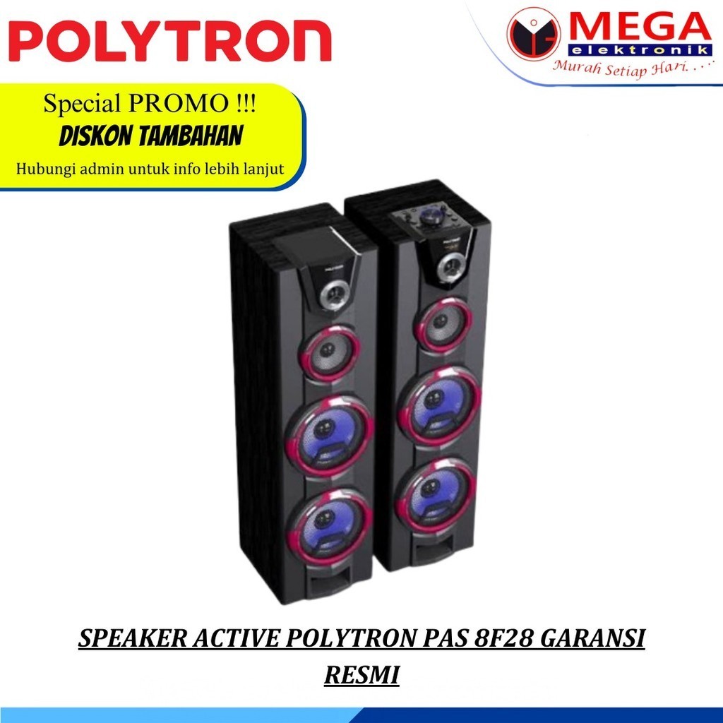 Speaker Aktif Bluetooth Polytron PAS 8FF28 / PAS-8FF28 Karaoke Pas8ff28