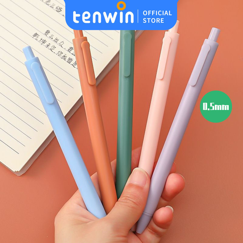 

Gelpen bulpen Pulpen 0.5mm Macaron Tinta Hitam Gel Pena Alat Tulis Perlengkapan Sekolah-tenwin offical