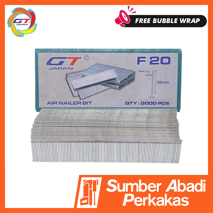

NRT-PRO F20 MO Isi Mesin Staples Mata Paku Tembak Lurus Air Nailer Nail Gun Stapler Angin F 20 MO F20MO
