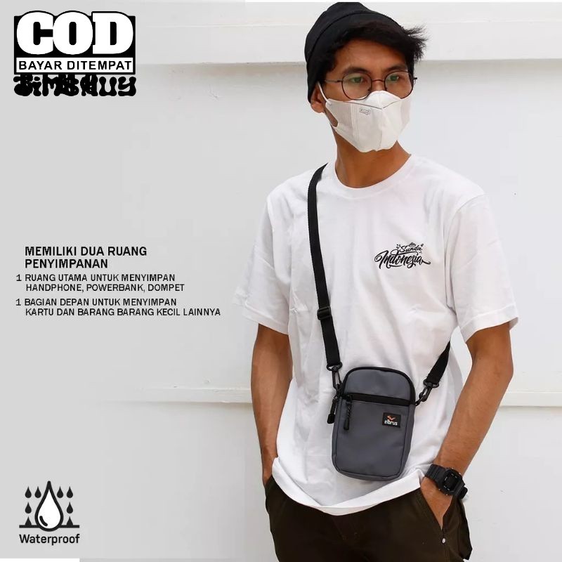 JM01-Tas Hp 7 inch Anti Air Premium High Quality Tas Selempang Minj Kecil Wallet Original Elbrus Pri