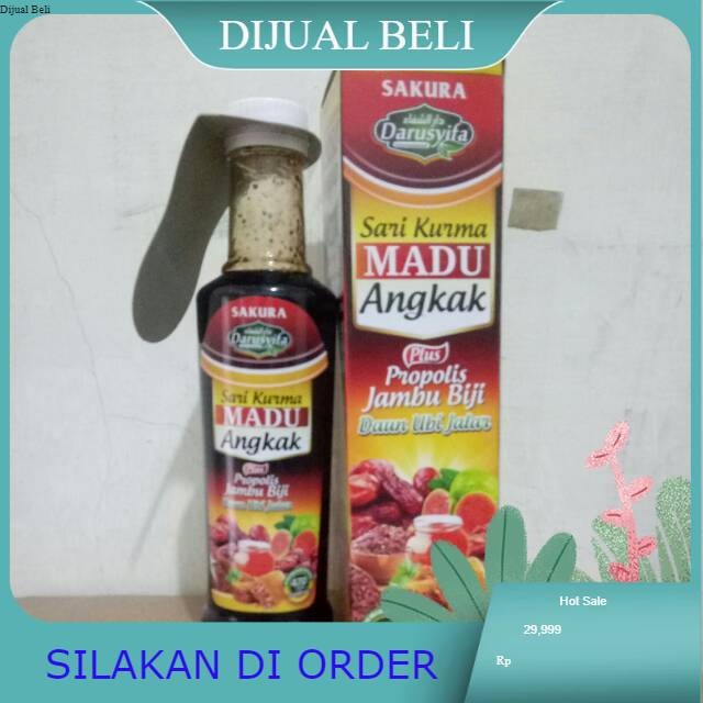 

Sari Kurma Madu Angkak darusyifa plus Propolis Jambu Biji Daun Ubi Jalar- 470gr