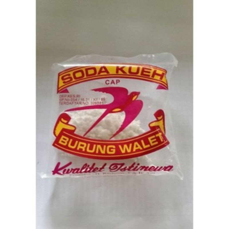 

Soda Kue Cap Burung Walet Wallet Kemasan 10 gram