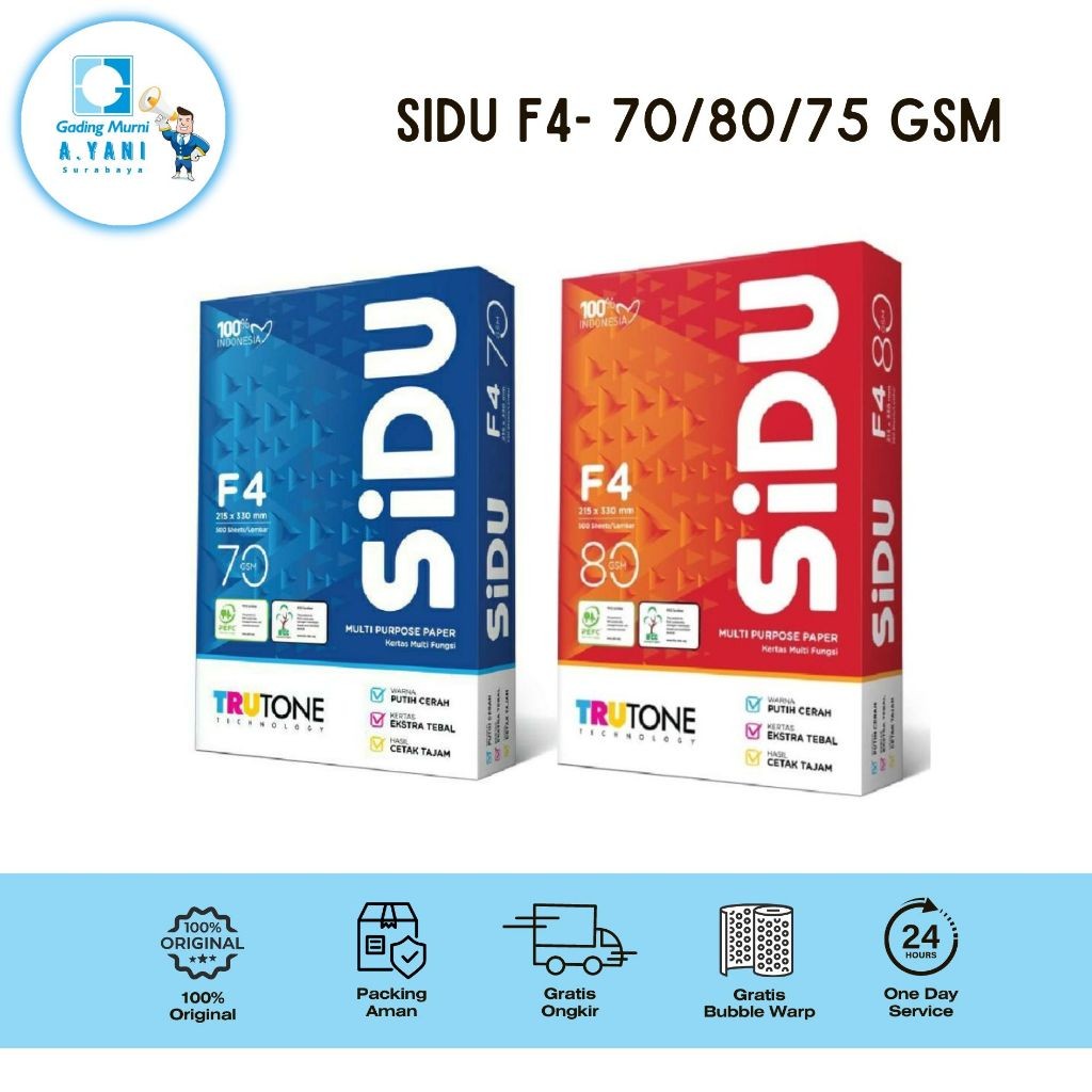 

KERTAS HVS SIDU F4