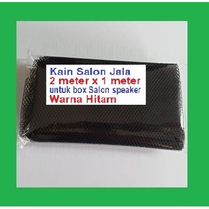 Kain Salon Jala 2 meter x 95 cm untuk box Salon speaker Warna Hitam