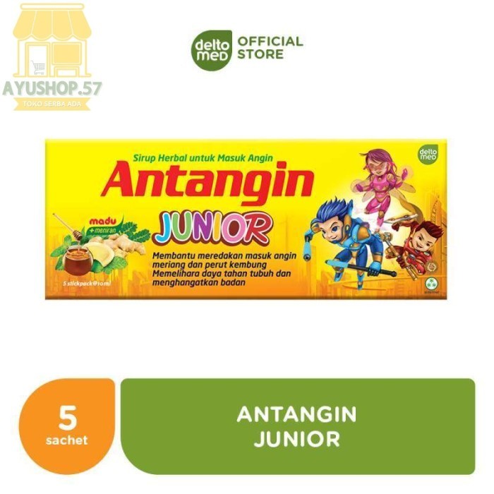 

Deltomed Antangin Junior Minuman Kesehatan [5 Sachet/ Box] - AYUSHOP57